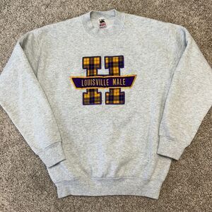 Vintage Louisville‎ Male Crewneck Sweatshirt Men Size Large FOTL USA Made (720)
